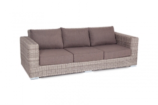 MR1000229 диван из искусственного ротанга трехместный (серый)