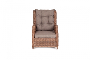 MR1000322 кресло раскладное плетеное (коричневый)